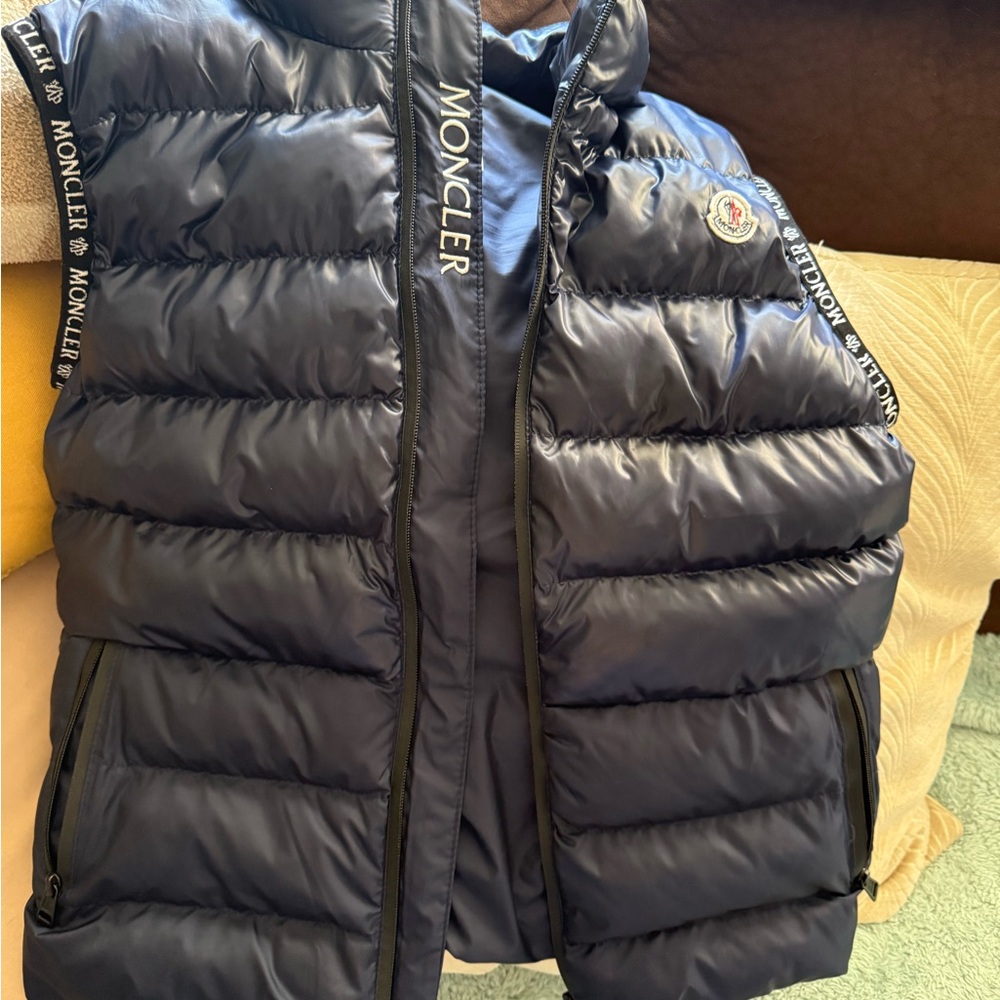Moncler Kids Dark Blue Puffer Coat